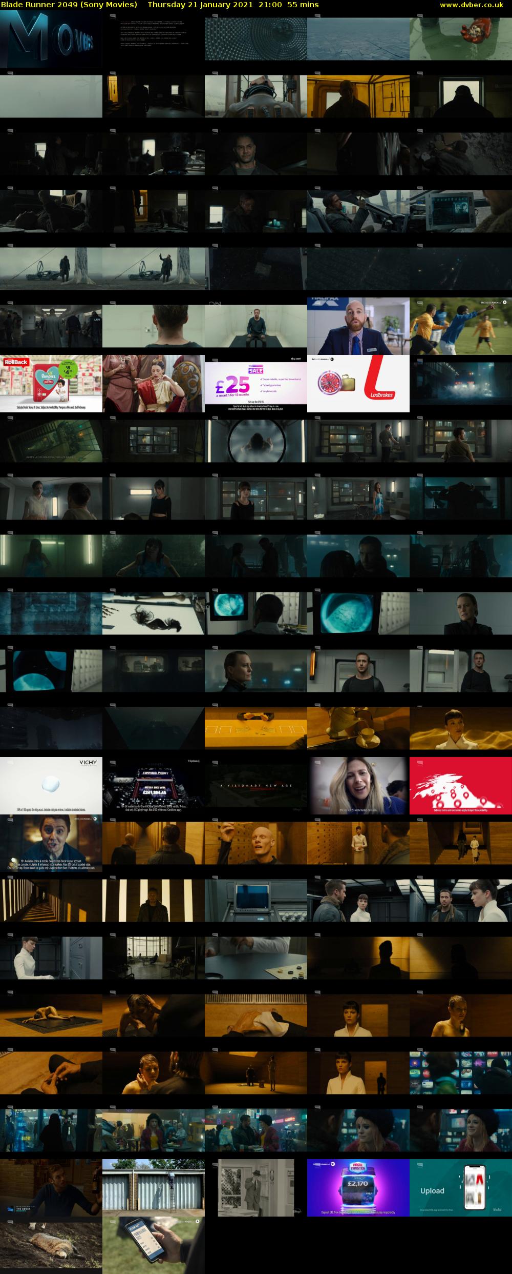 Blade Runner 2049 (Sony Movies) Thursday 21 January 2021 21:00 - 21:55