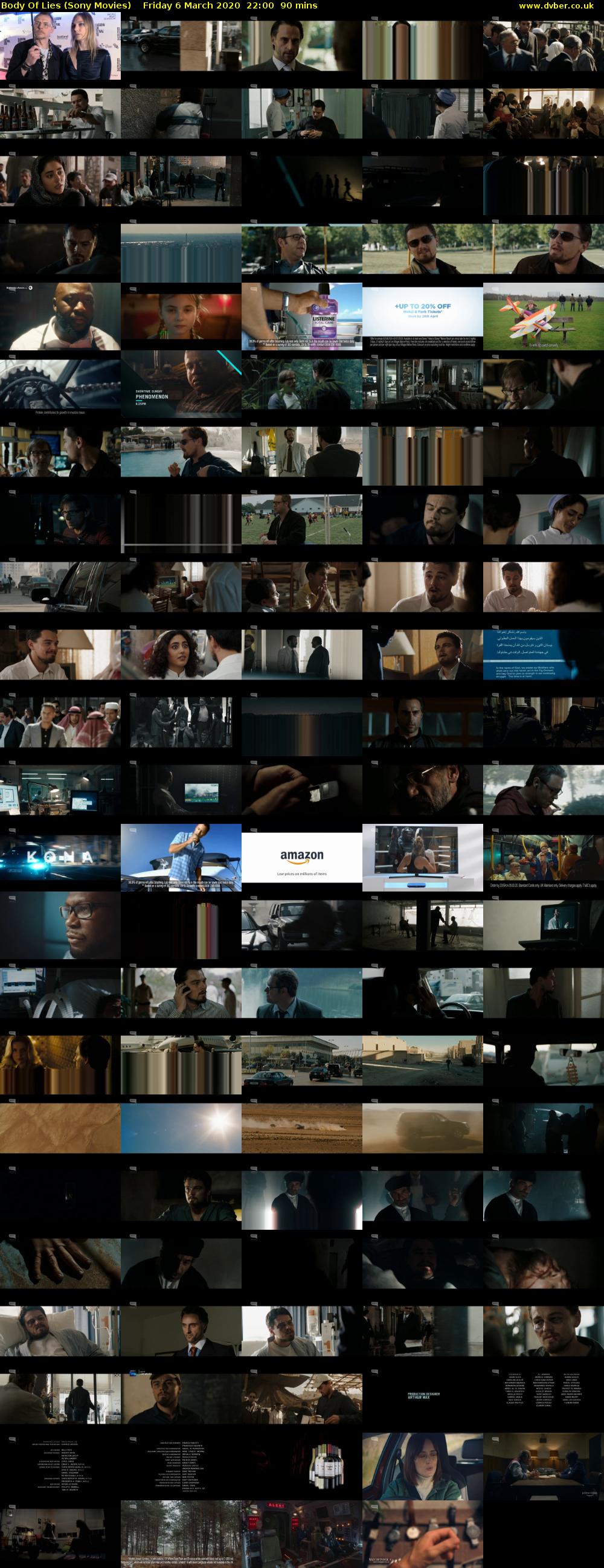 Body Of Lies (Sony Movies) Friday 6 March 2020 22:00 - 23:30