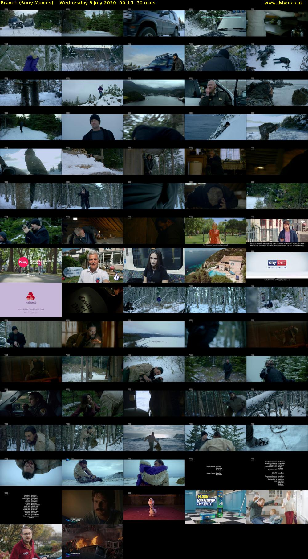 Braven (Sony Movies) Wednesday 8 July 2020 00:15 - 01:05