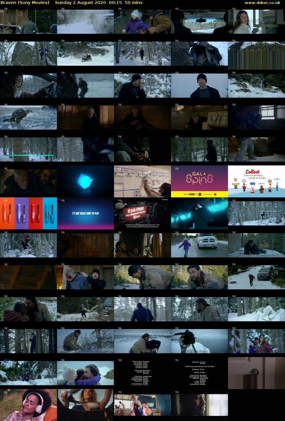 Braven (Sony Movies) Sunday 2 August 2020 00:15 - 01:05
