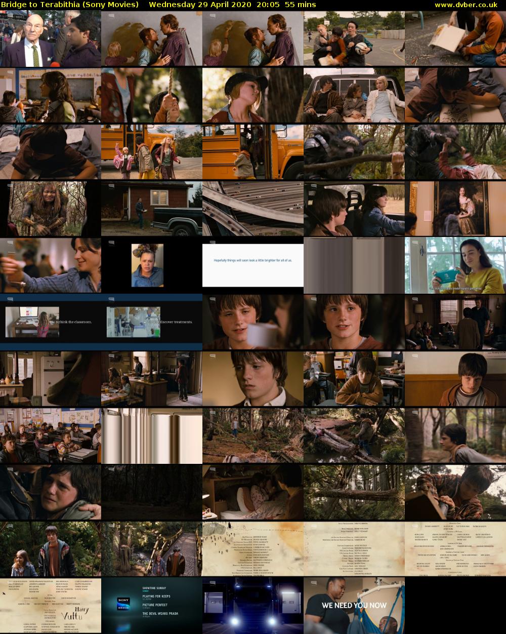 Bridge to Terabithia (Sony Movies) Wednesday 29 April 2020 20:05 - 21:00