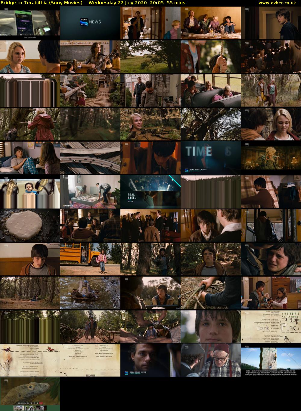 Bridge to Terabithia (Sony Movies) Wednesday 22 July 2020 20:05 - 21:00