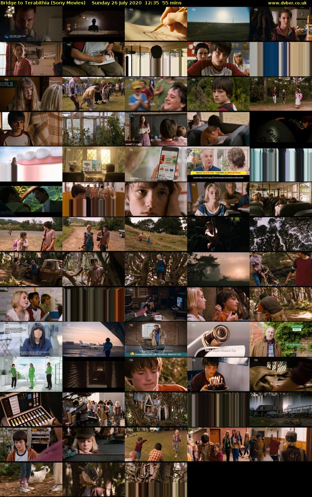 Bridge to Terabithia (Sony Movies) Sunday 26 July 2020 12:35 - 13:30