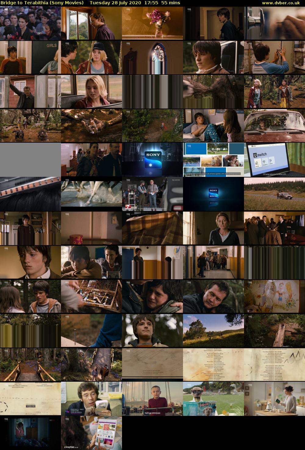 Bridge to Terabithia (Sony Movies) Tuesday 28 July 2020 17:55 - 18:50