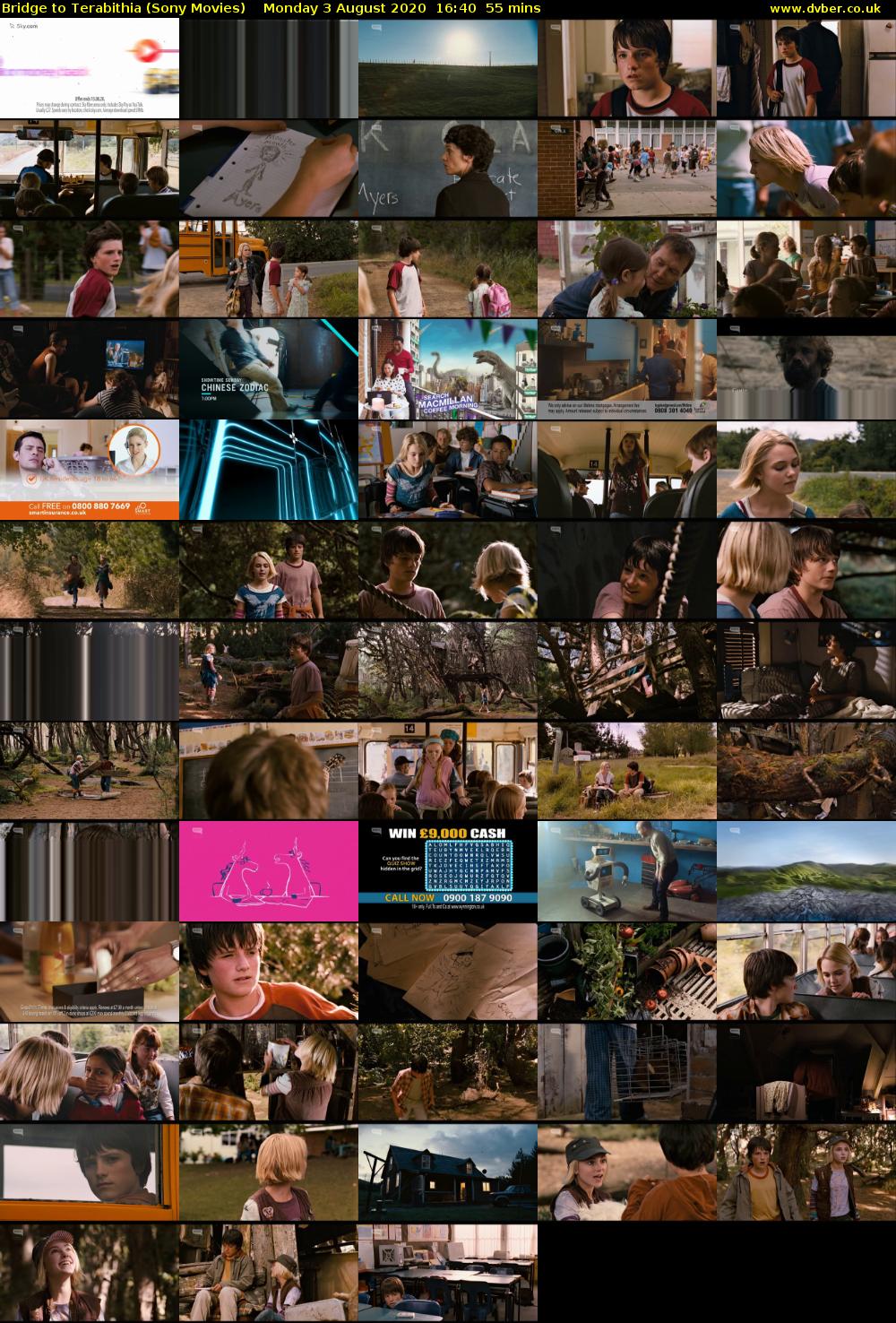 Bridge to Terabithia (Sony Movies) Monday 3 August 2020 16:40 - 17:35