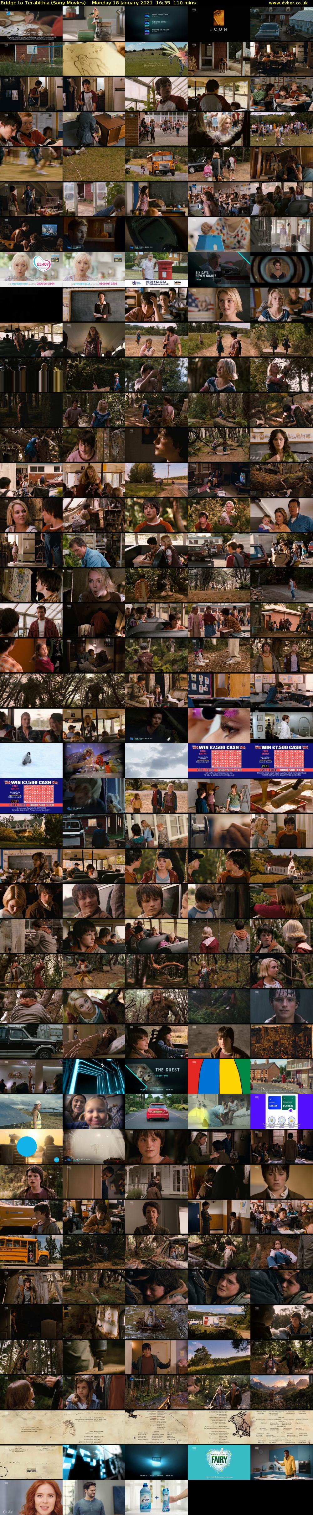 Bridge to Terabithia (Sony Movies) Monday 18 January 2021 16:35 - 18:25