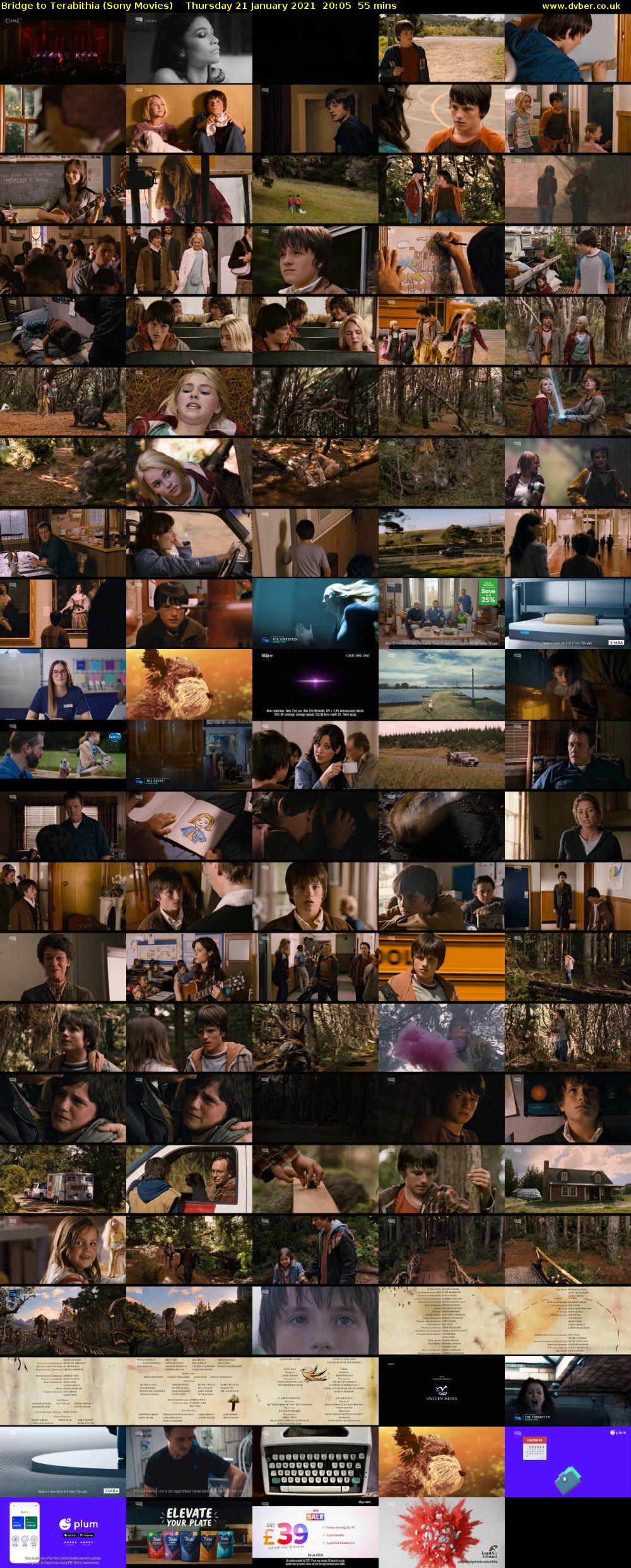 Bridge to Terabithia (Sony Movies) Thursday 21 January 2021 20:05 - 21:00