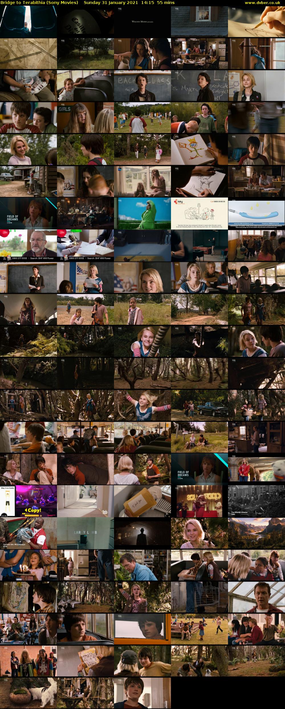 Bridge to Terabithia (Sony Movies) Sunday 31 January 2021 14:15 - 15:10