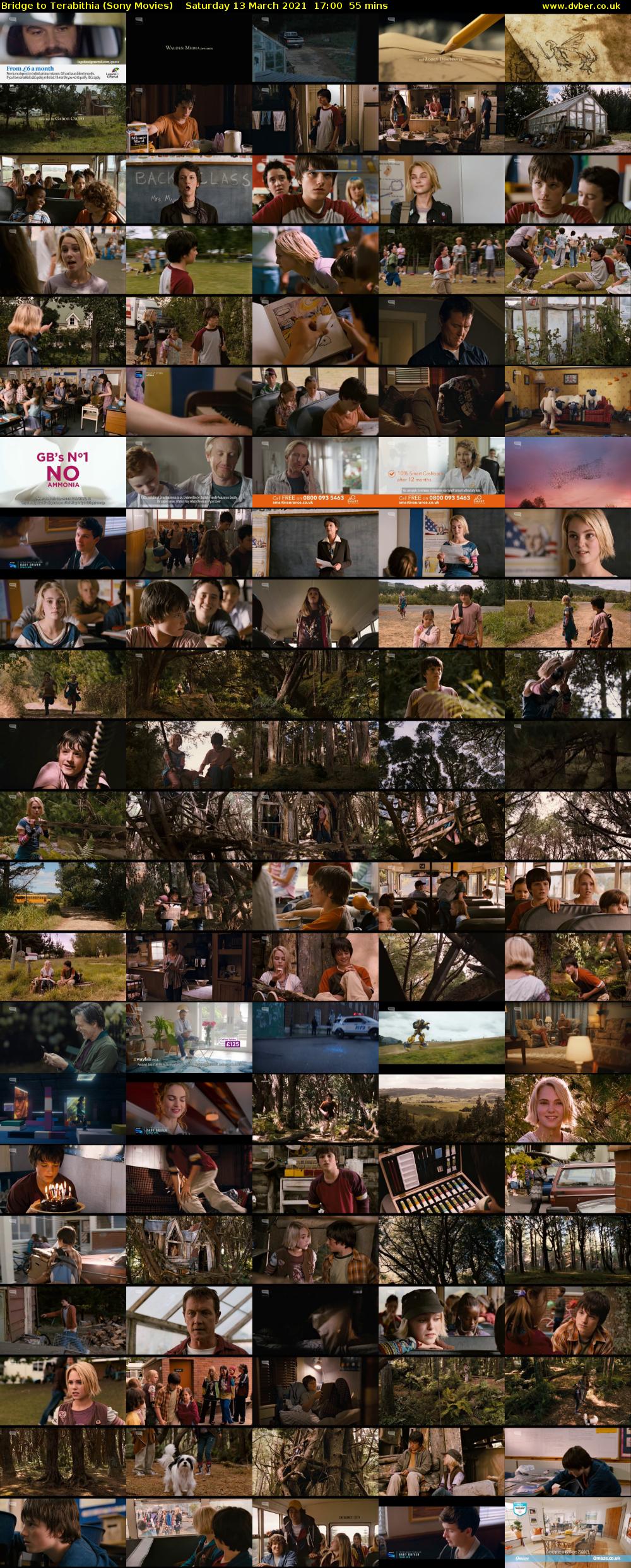 Bridge to Terabithia (Sony Movies) Saturday 13 March 2021 17:00 - 17:55