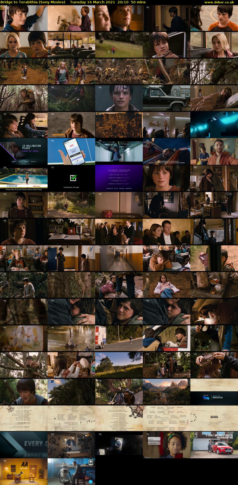 Bridge to Terabithia (Sony Movies) Tuesday 16 March 2021 20:10 - 21:00