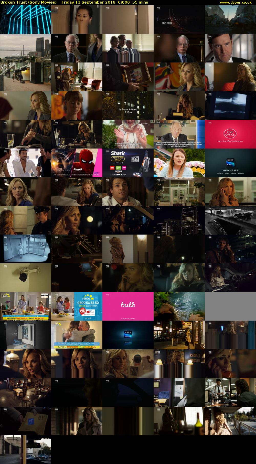 Broken Trust (Sony Movies) Friday 13 September 2019 09:00 - 09:55