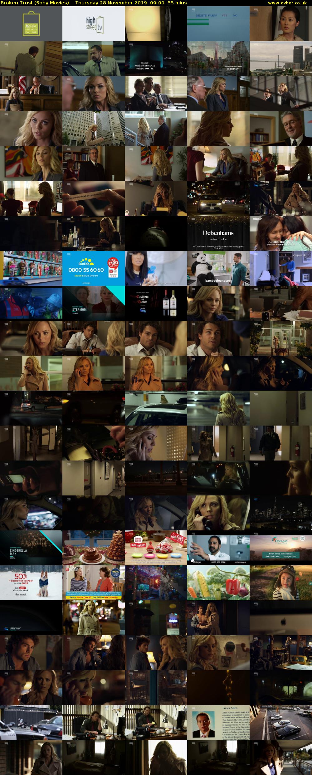 Broken Trust (Sony Movies) Thursday 28 November 2019 09:00 - 09:55