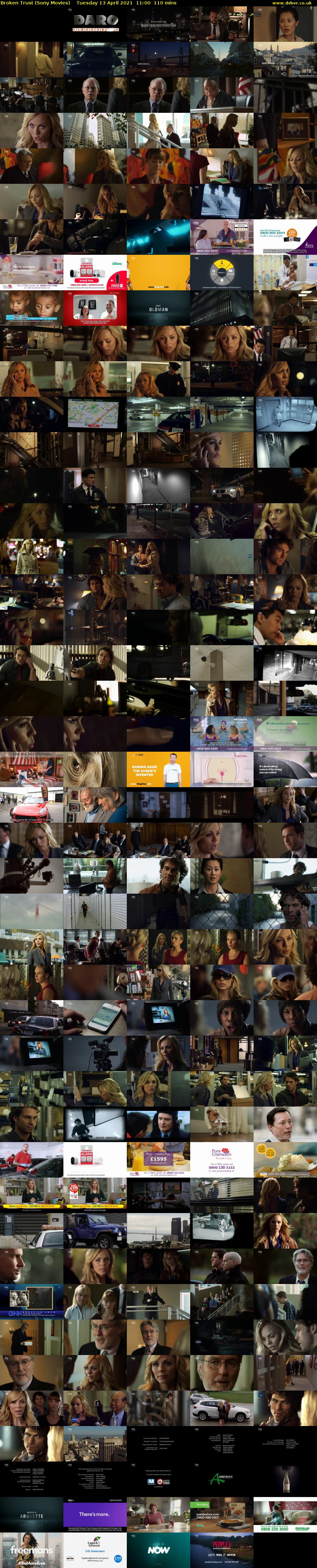 Broken Trust (Sony Movies) Tuesday 13 April 2021 11:00 - 12:50