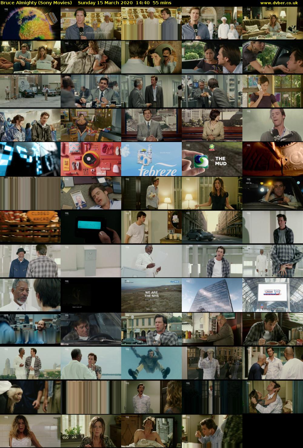 Bruce Almighty (Sony Movies) Sunday 15 March 2020 14:40 - 15:35