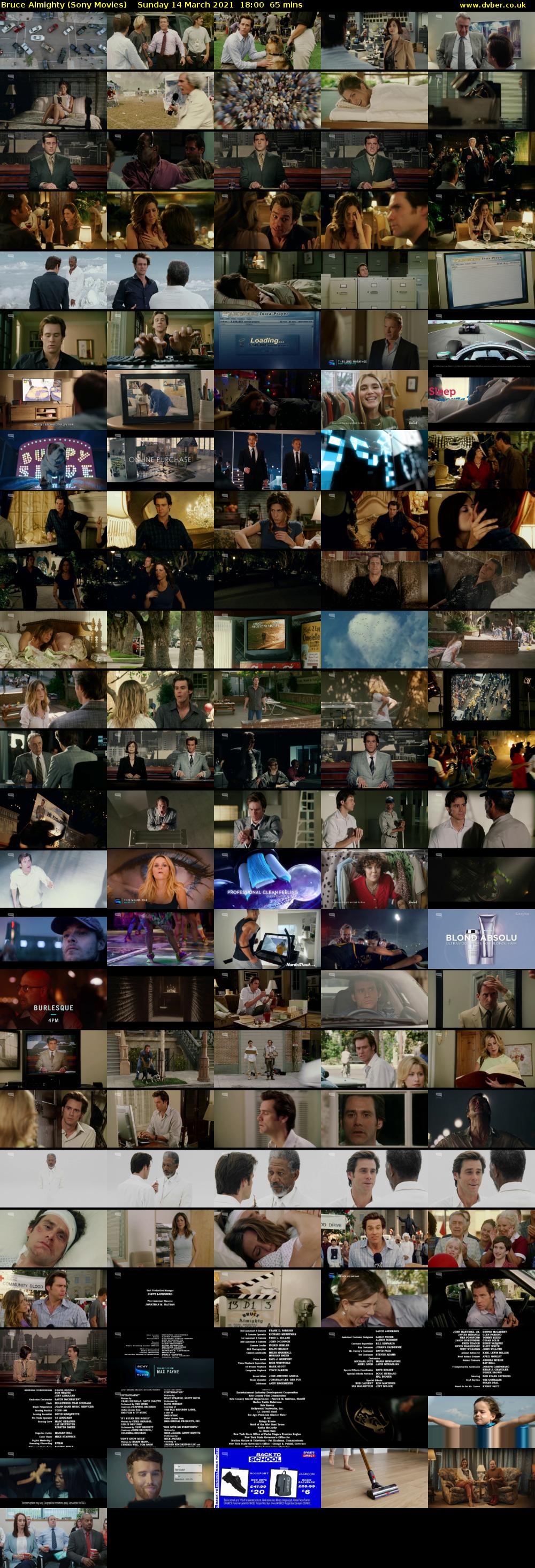 Bruce Almighty (Sony Movies) Sunday 14 March 2021 18:00 - 19:05