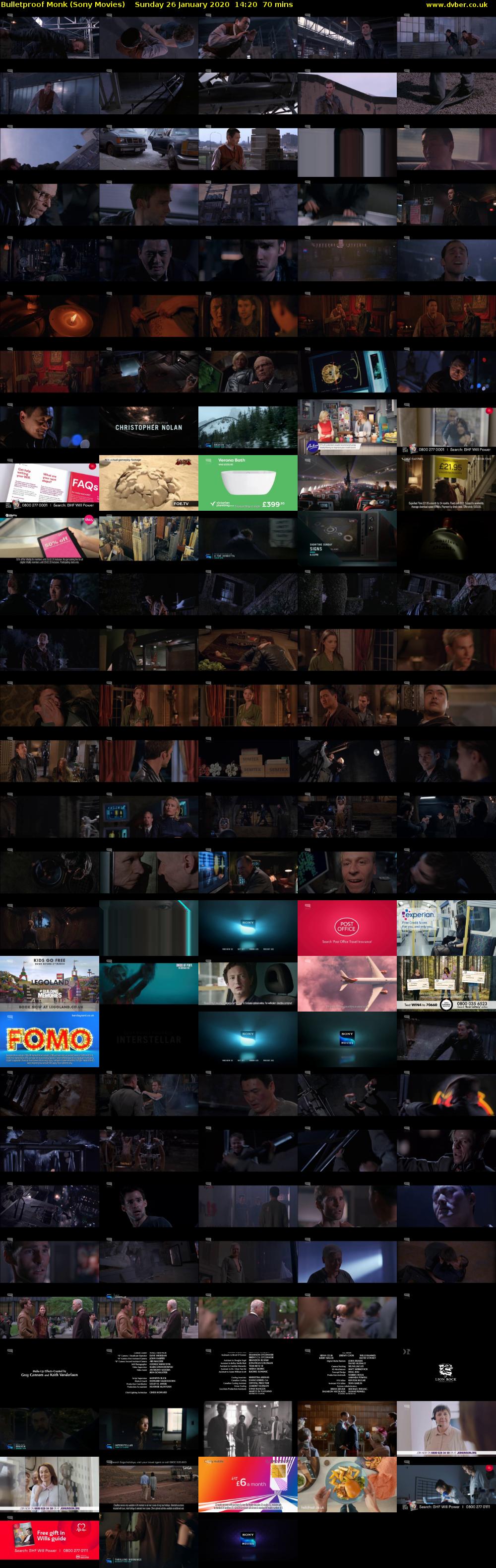 Bulletproof Monk (Sony Movies) Sunday 26 January 2020 14:20 - 15:30