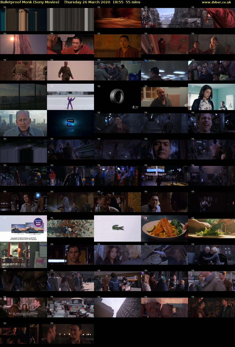 Bulletproof Monk (Sony Movies) Thursday 26 March 2020 18:55 - 19:50