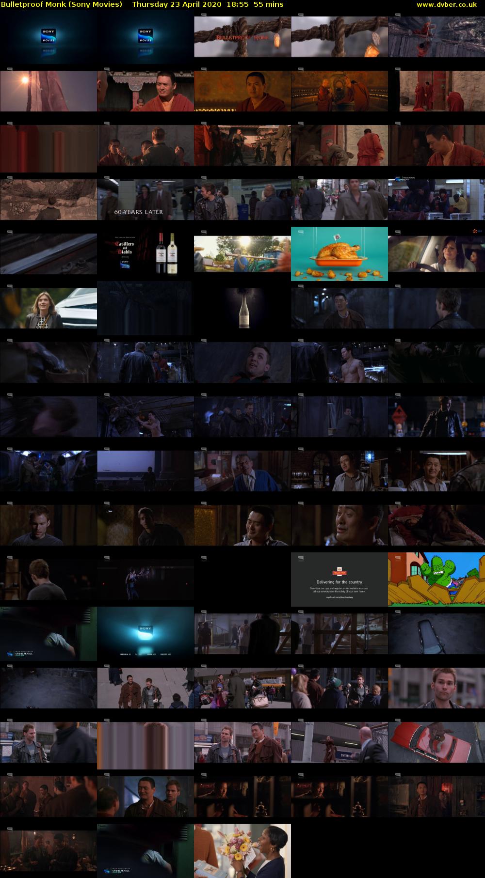 Bulletproof Monk (Sony Movies) Thursday 23 April 2020 18:55 - 19:50