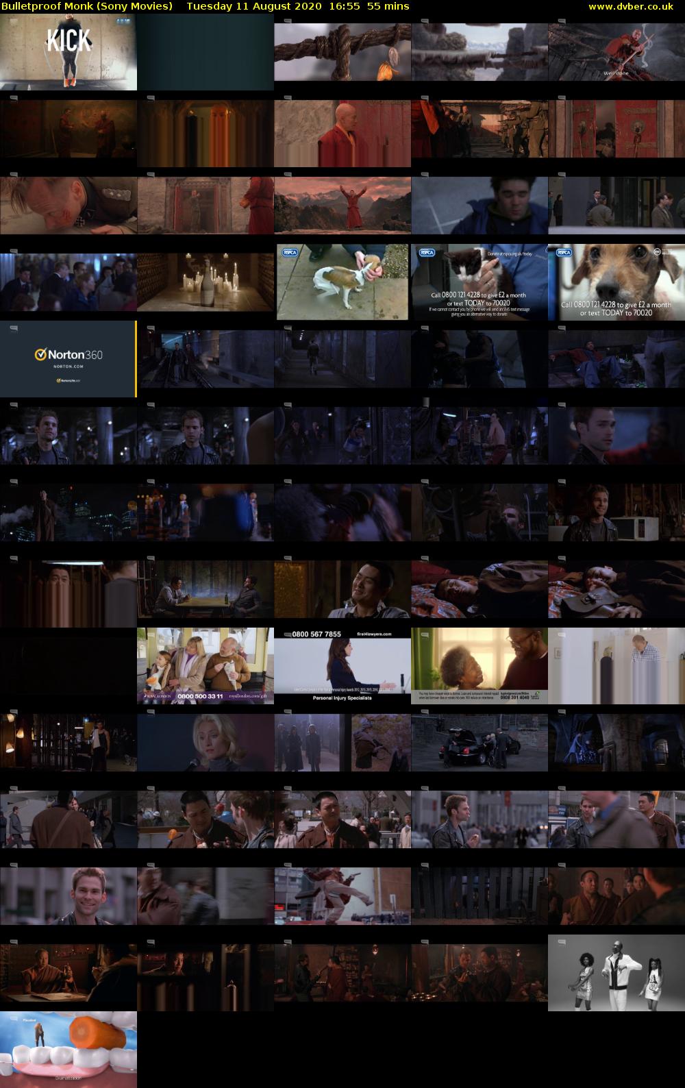 Bulletproof Monk (Sony Movies) Tuesday 11 August 2020 16:55 - 17:50