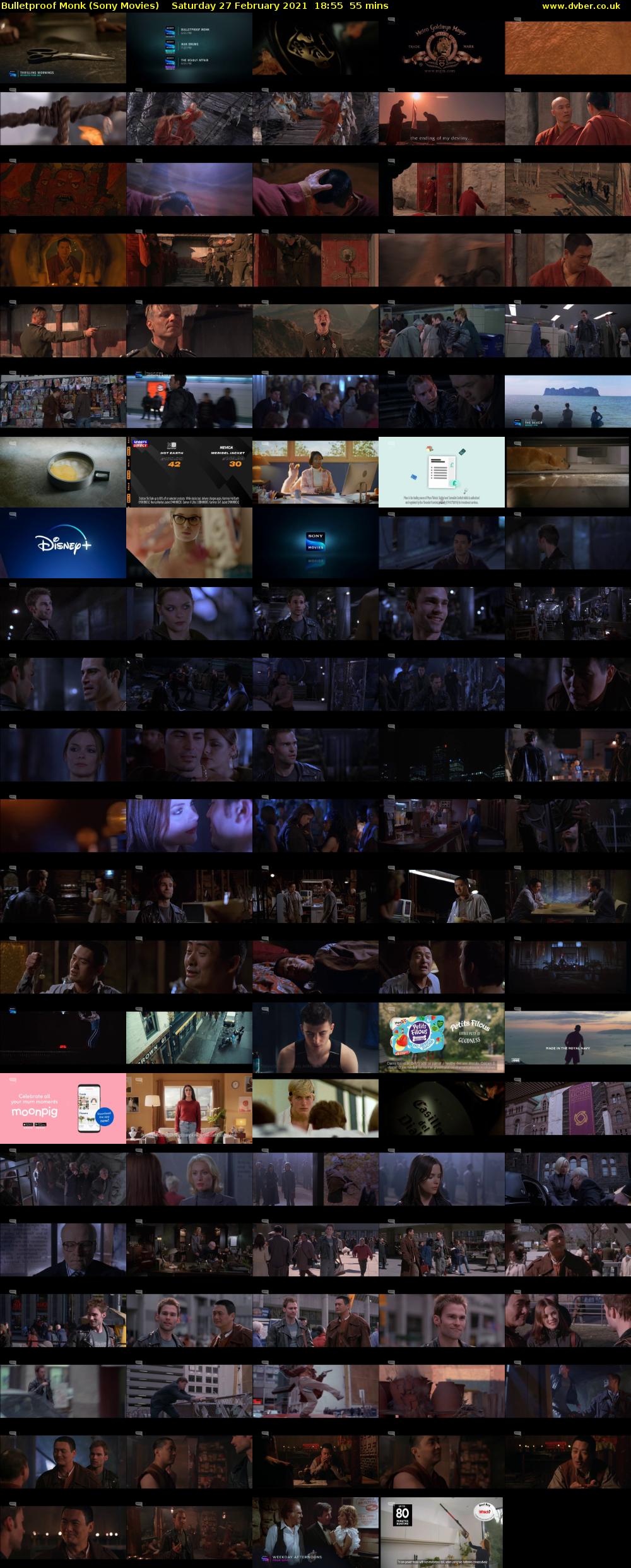Bulletproof Monk (Sony Movies) Saturday 27 February 2021 18:55 - 19:50