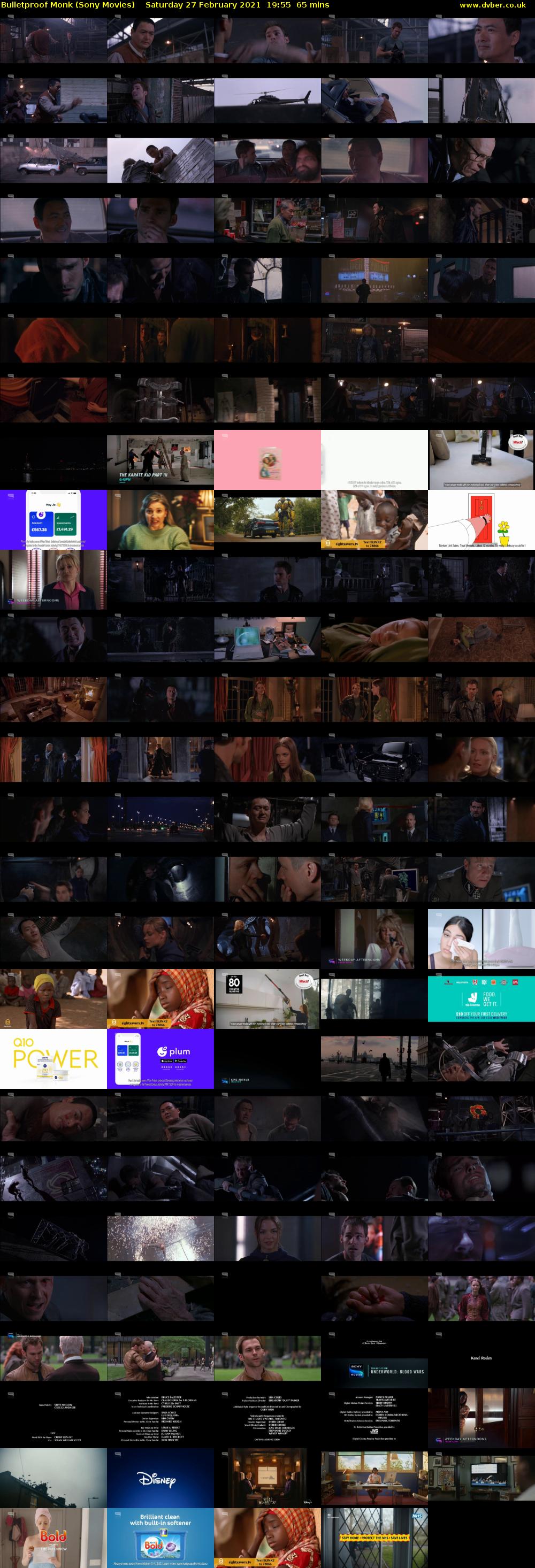 Bulletproof Monk (Sony Movies) Saturday 27 February 2021 19:55 - 21:00