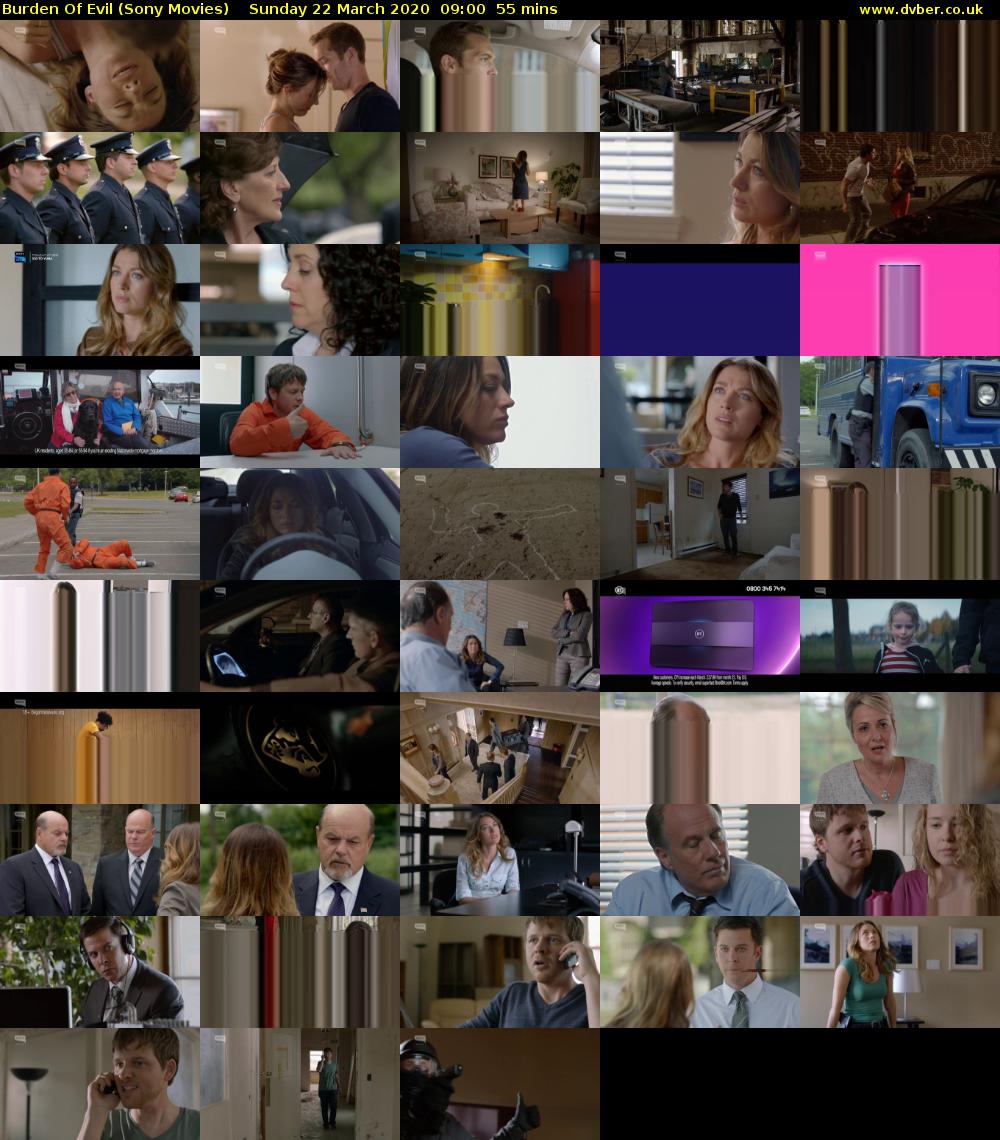 Burden Of Evil (Sony Movies) Sunday 22 March 2020 09:00 - 09:55