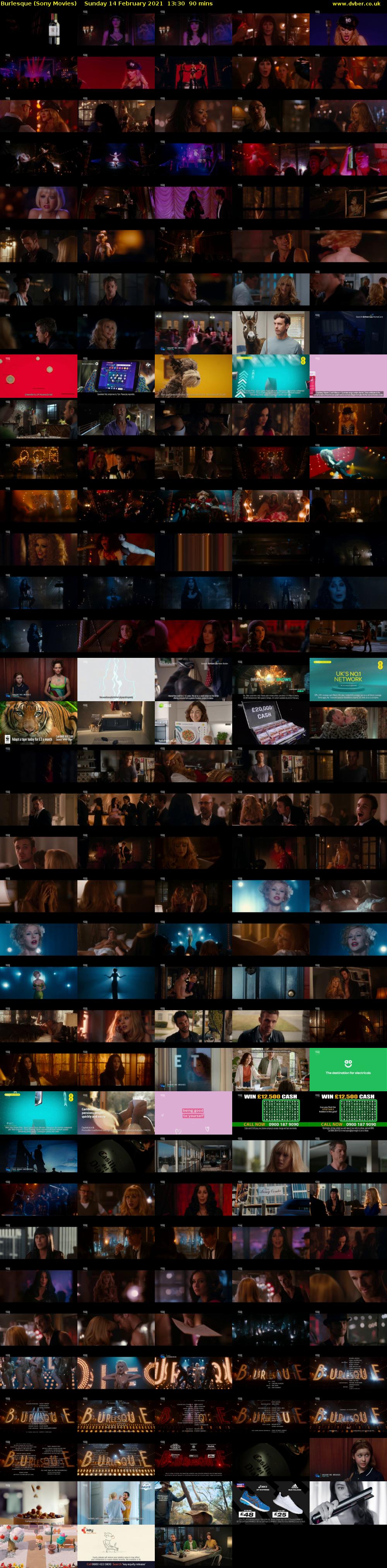 Burlesque (Sony Movies) Sunday 14 February 2021 13:30 - 15:00