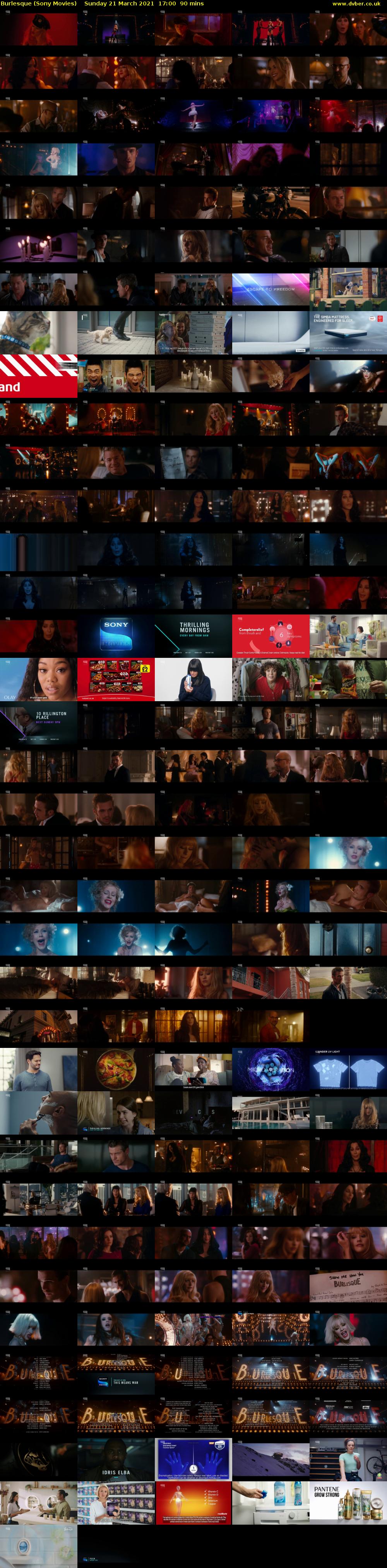 Burlesque (Sony Movies) Sunday 21 March 2021 17:00 - 18:30