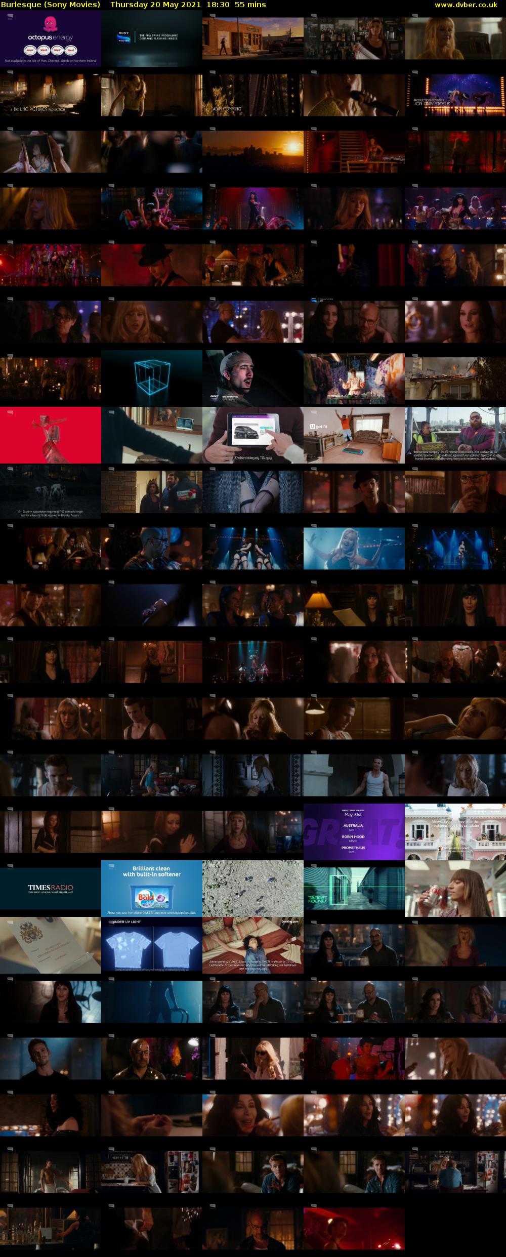 Burlesque (Sony Movies) Thursday 20 May 2021 18:30 - 19:25
