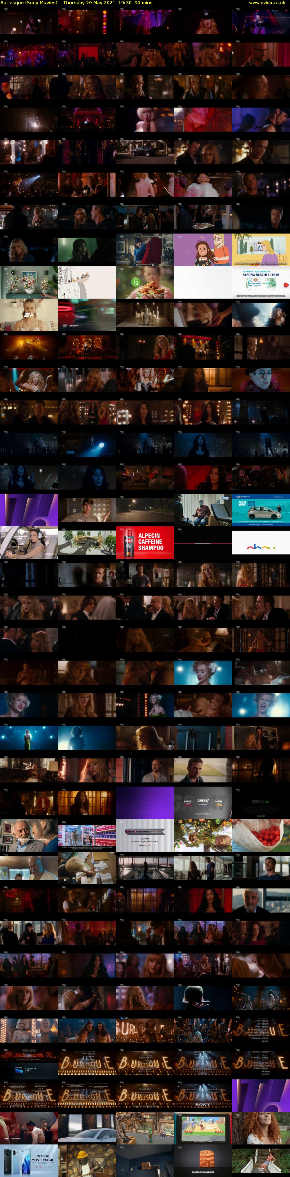 Burlesque (Sony Movies) Thursday 20 May 2021 19:30 - 21:00