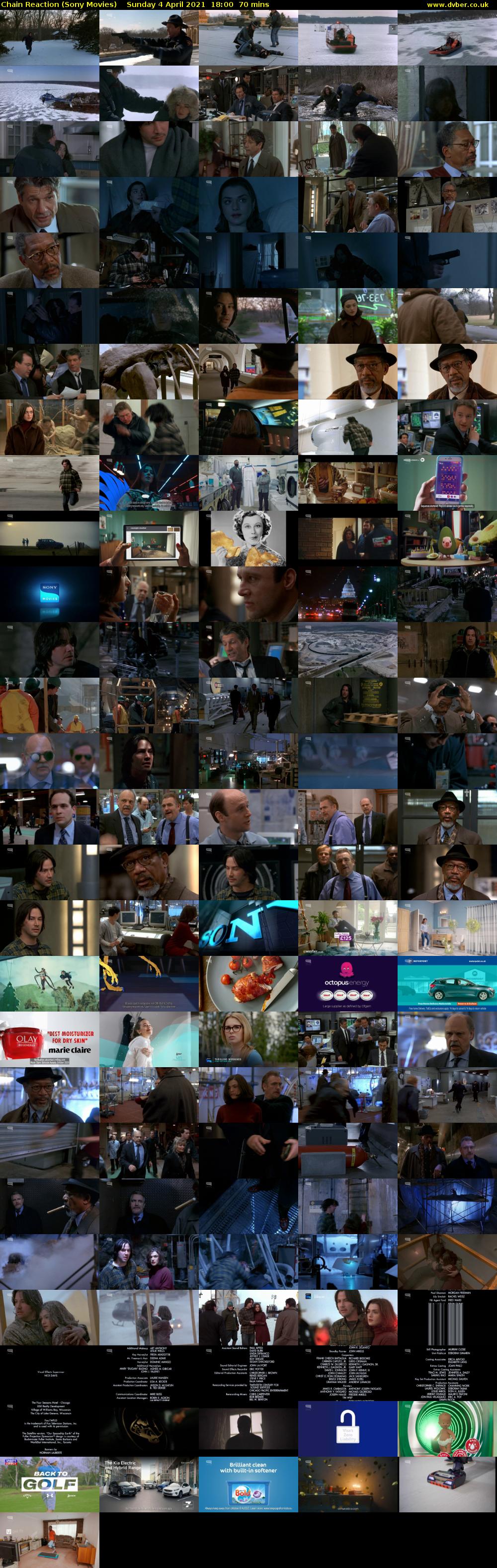 Chain Reaction (Sony Movies) Sunday 4 April 2021 18:00 - 19:10