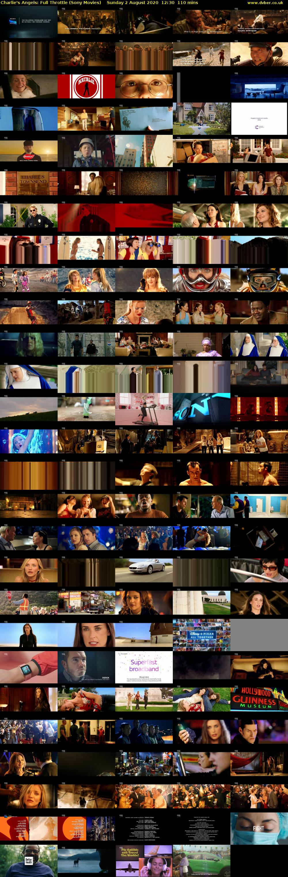 Charlie's Angels: Full Throttle (Sony Movies) Sunday 2 August 2020 12:30 - 14:20