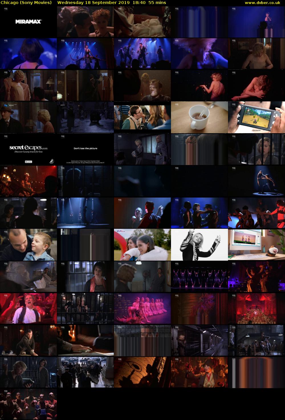 Chicago (Sony Movies) Wednesday 18 September 2019 18:40 - 19:35