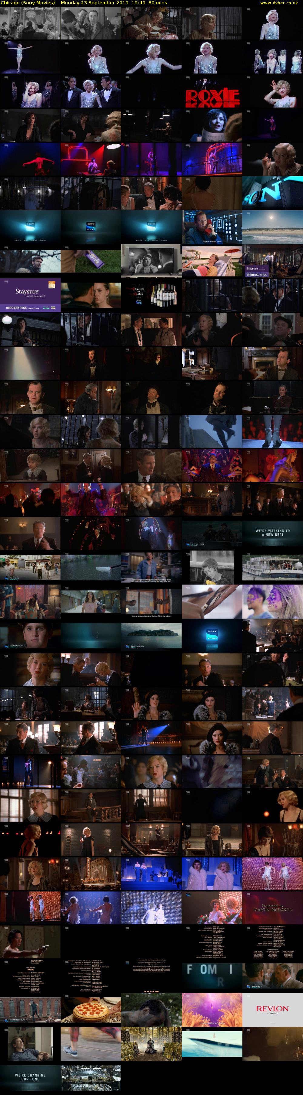 Chicago (Sony Movies) Monday 23 September 2019 19:40 - 21:00