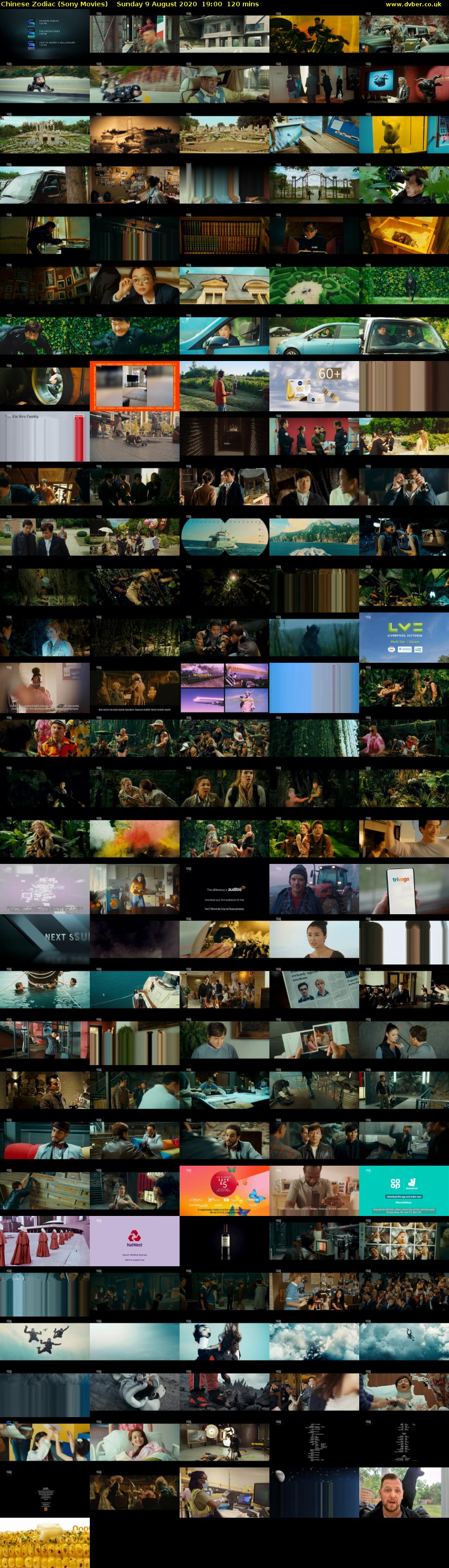Chinese Zodiac (Sony Movies) Sunday 9 August 2020 19:00 - 21:00