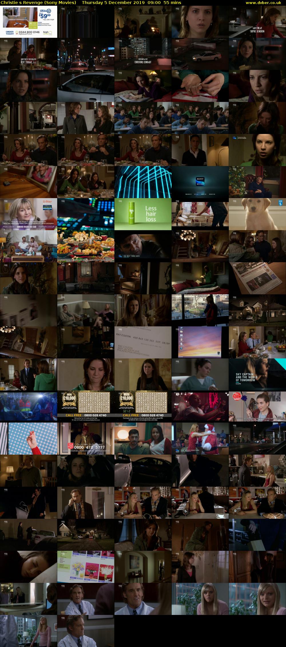 Christies Revenge (Sony Movies) Thursday 5 December 2019 09:00 - 09:55