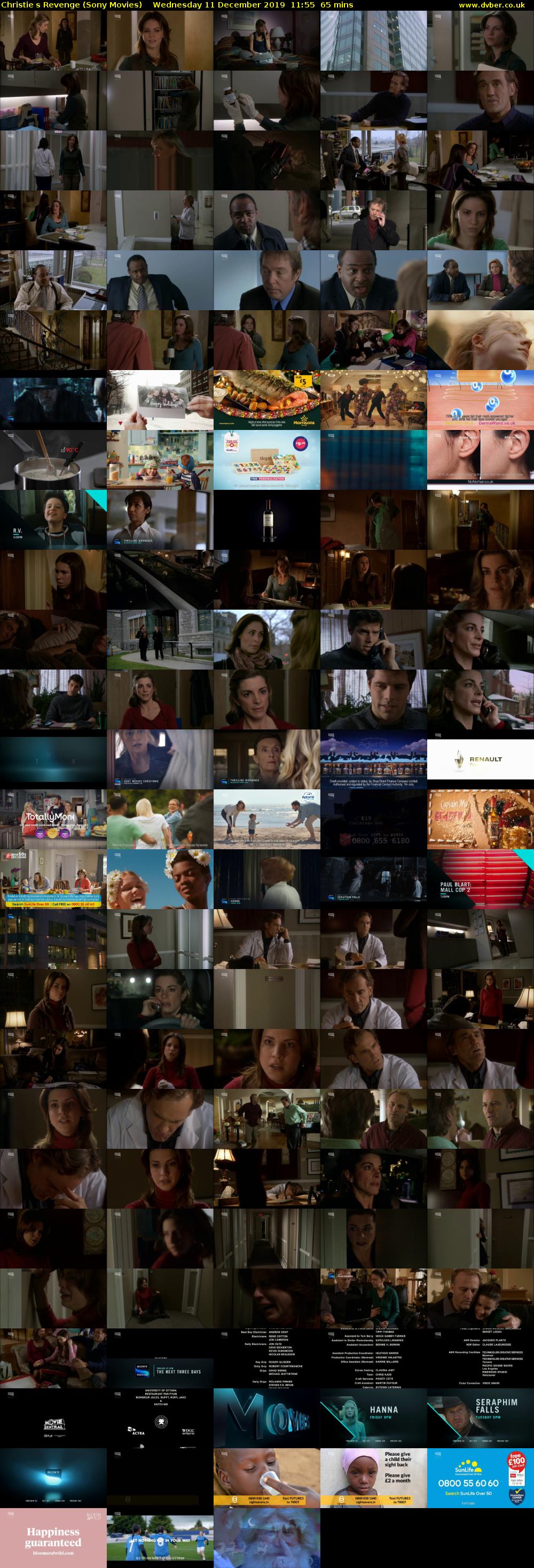 Christies Revenge (Sony Movies) Wednesday 11 December 2019 11:55 - 13:00