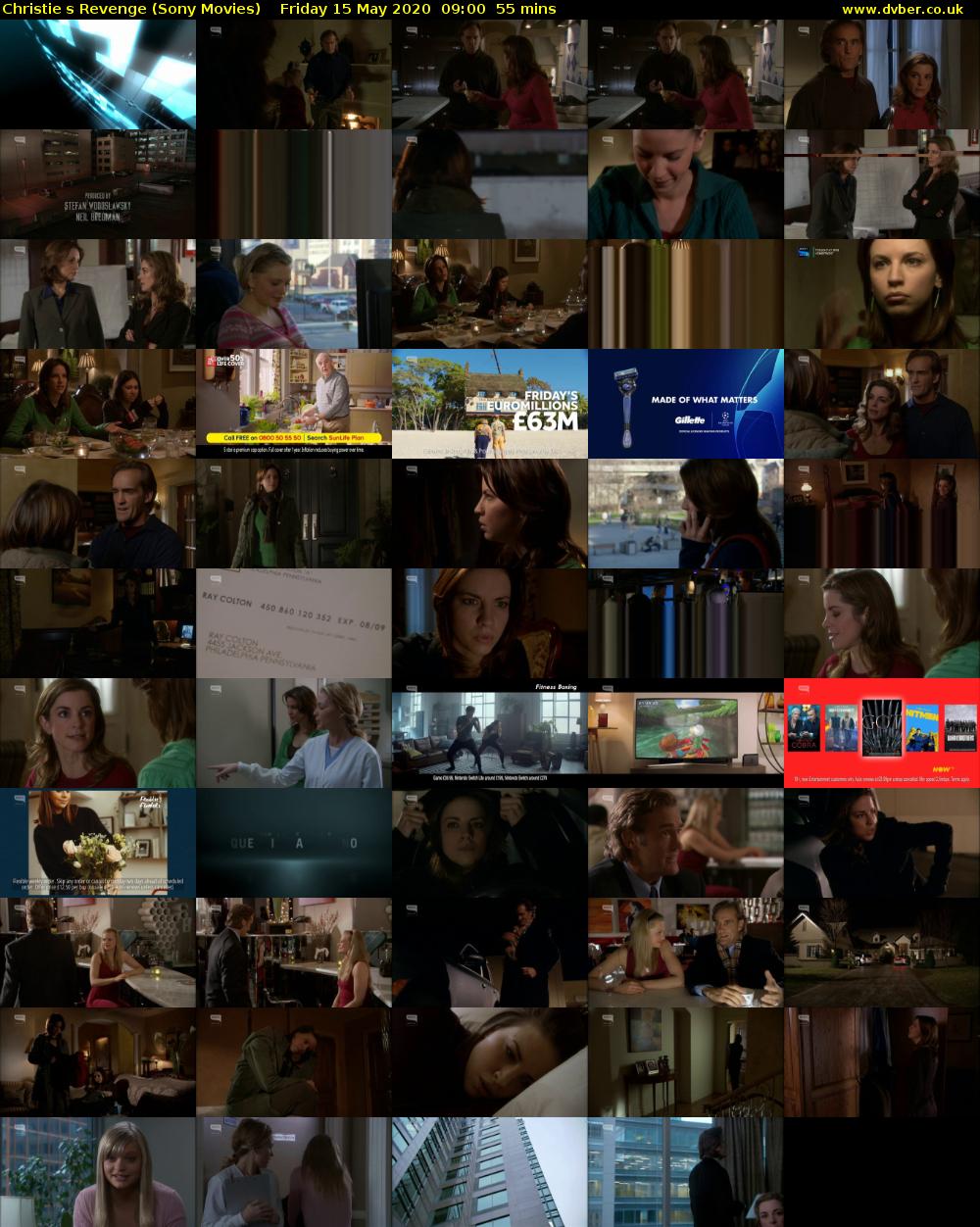 Christies Revenge (Sony Movies) Friday 15 May 2020 09:00 - 09:55