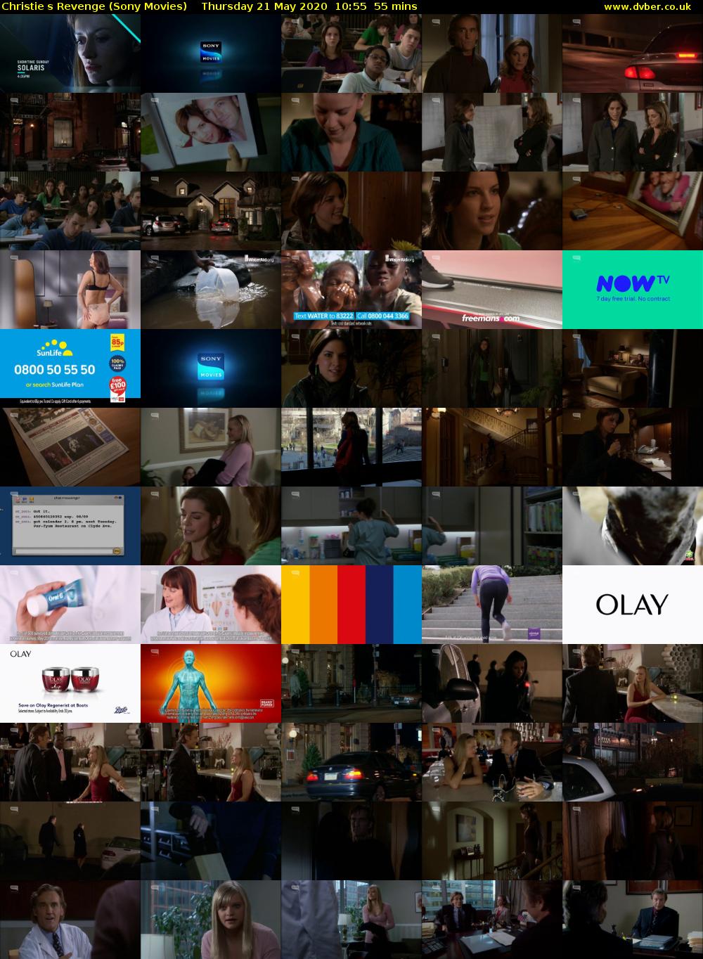 Christies Revenge (Sony Movies) Thursday 21 May 2020 10:55 - 11:50