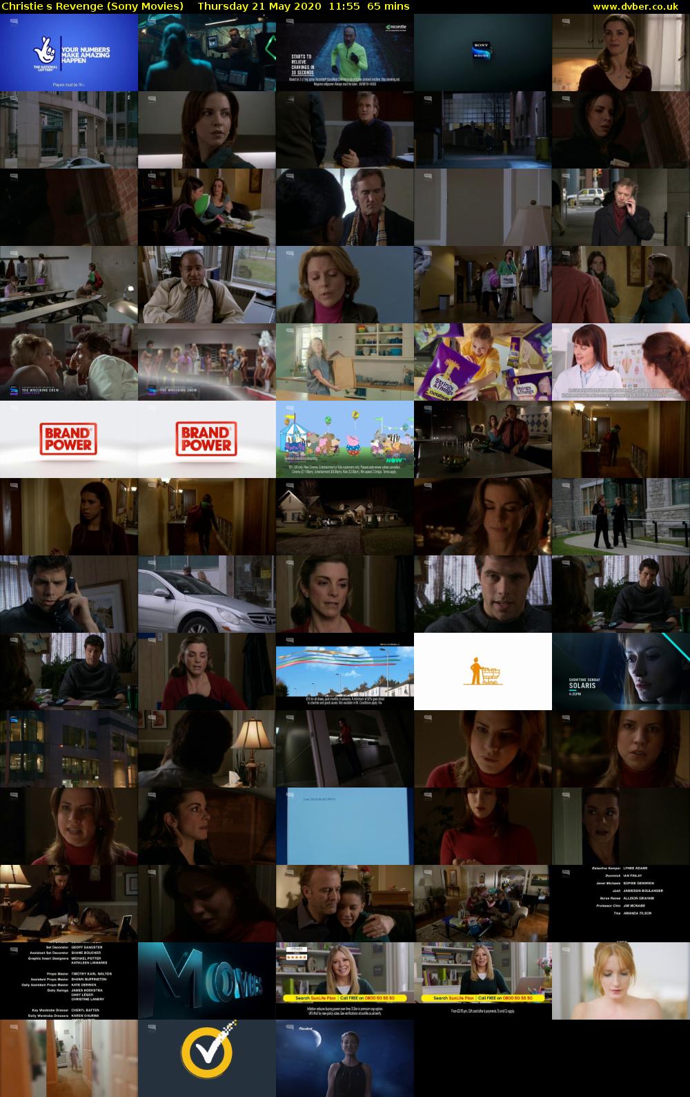 Christies Revenge (Sony Movies) Thursday 21 May 2020 11:55 - 13:00