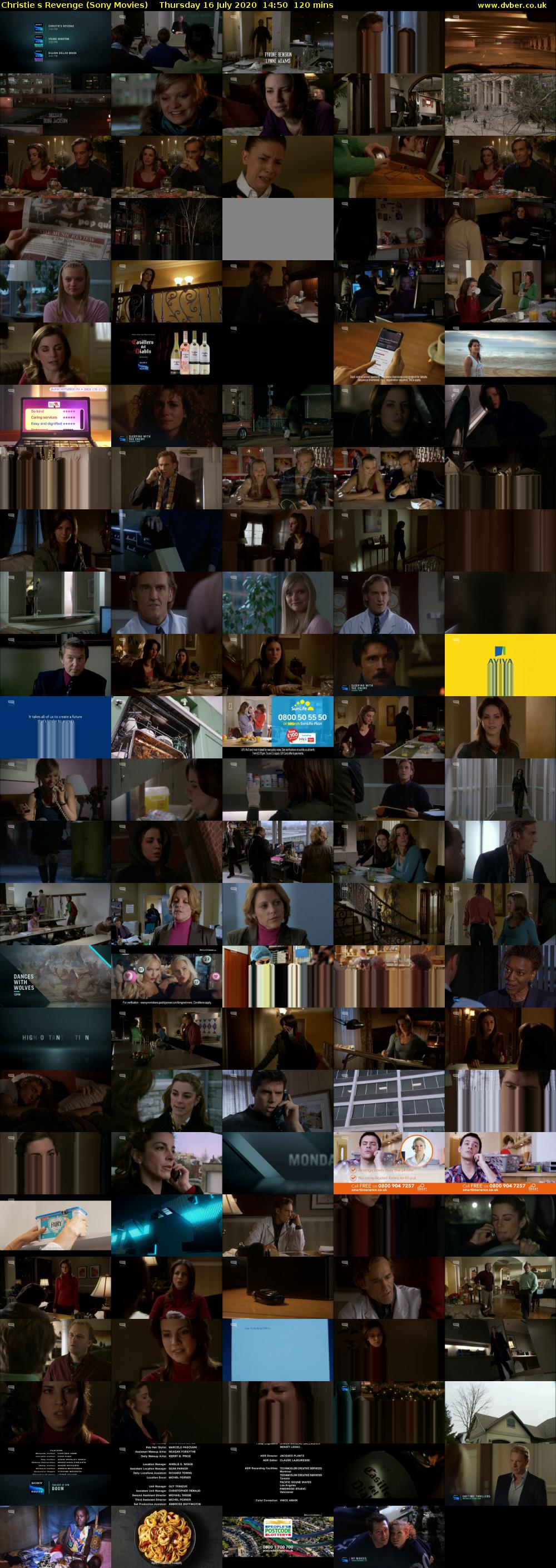 Christies Revenge (Sony Movies) Thursday 16 July 2020 14:50 - 16:50