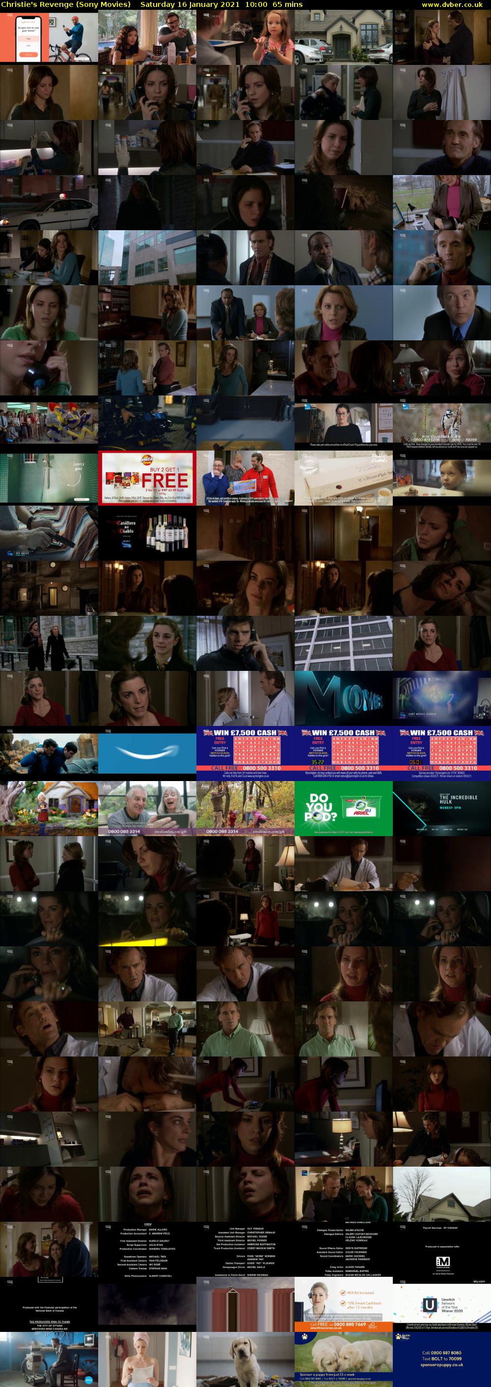 Christie's Revenge (Sony Movies) Saturday 16 January 2021 10:00 - 11:05