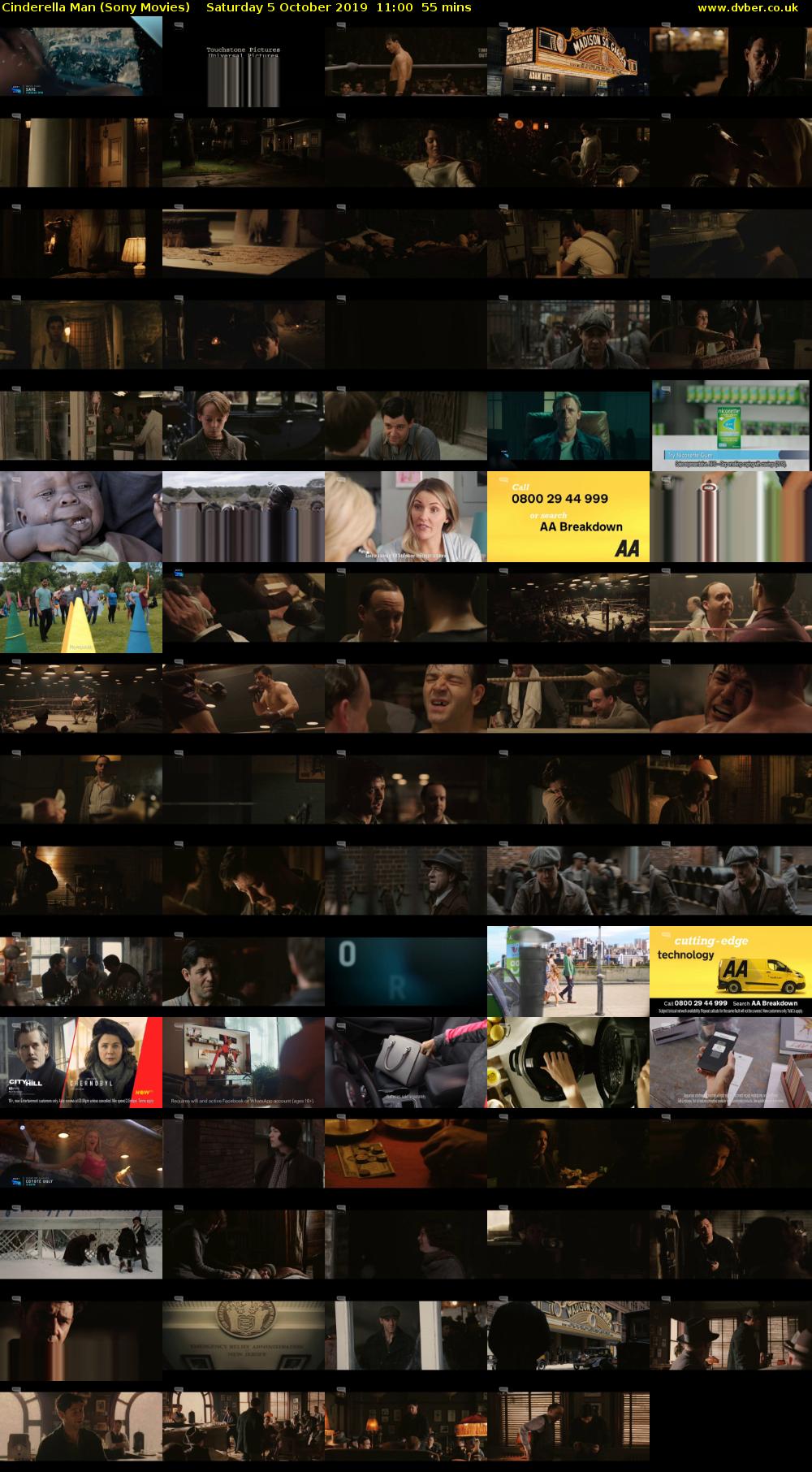 Cinderella Man (Sony Movies) Saturday 5 October 2019 11:00 - 11:55