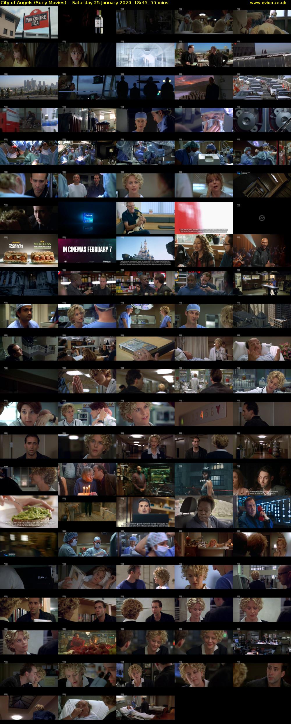 City of Angels (Sony Movies) Saturday 25 January 2020 18:45 - 19:40