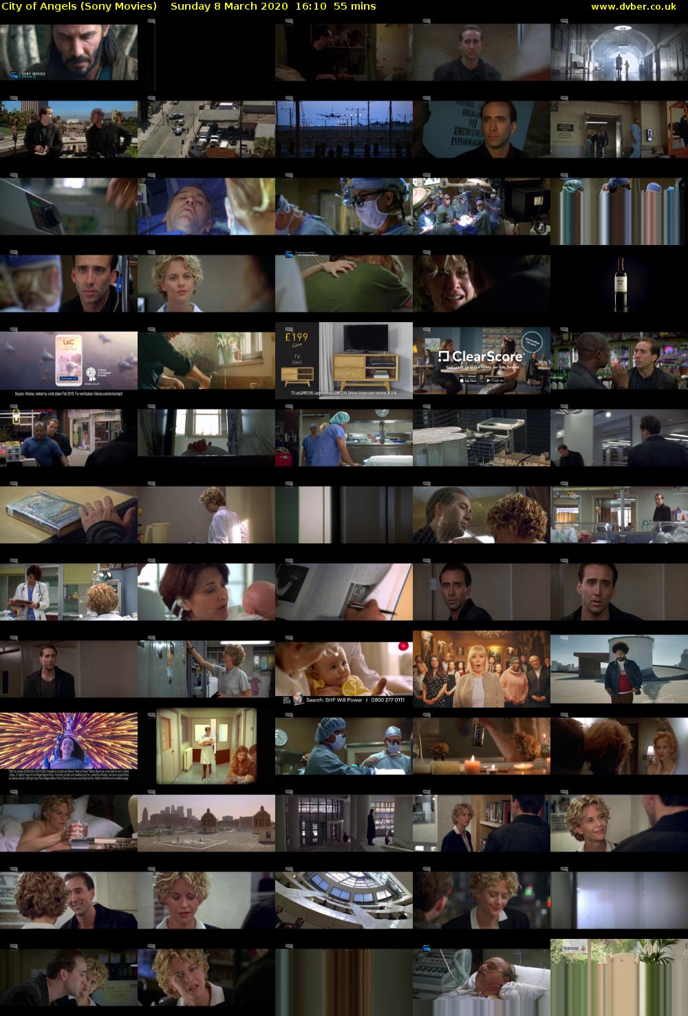 City of Angels (Sony Movies) Sunday 8 March 2020 16:10 - 17:05