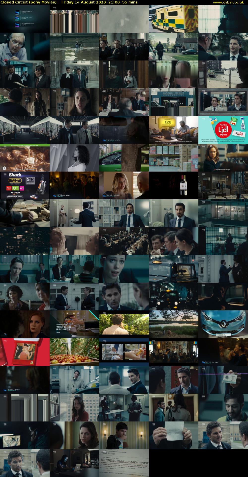 Closed Circuit (Sony Movies) Friday 14 August 2020 21:00 - 21:55
