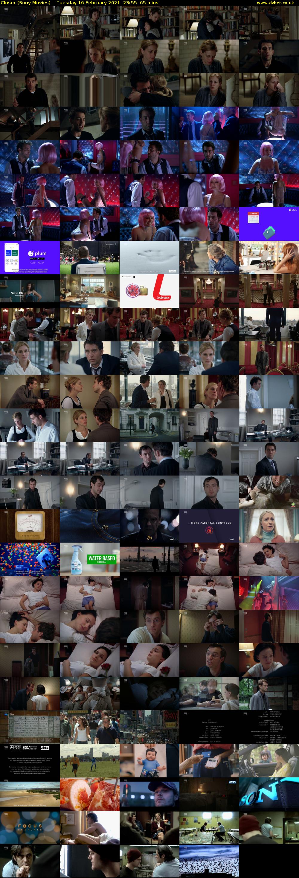 Closer (Sony Movies) Tuesday 16 February 2021 23:55 - 01:00