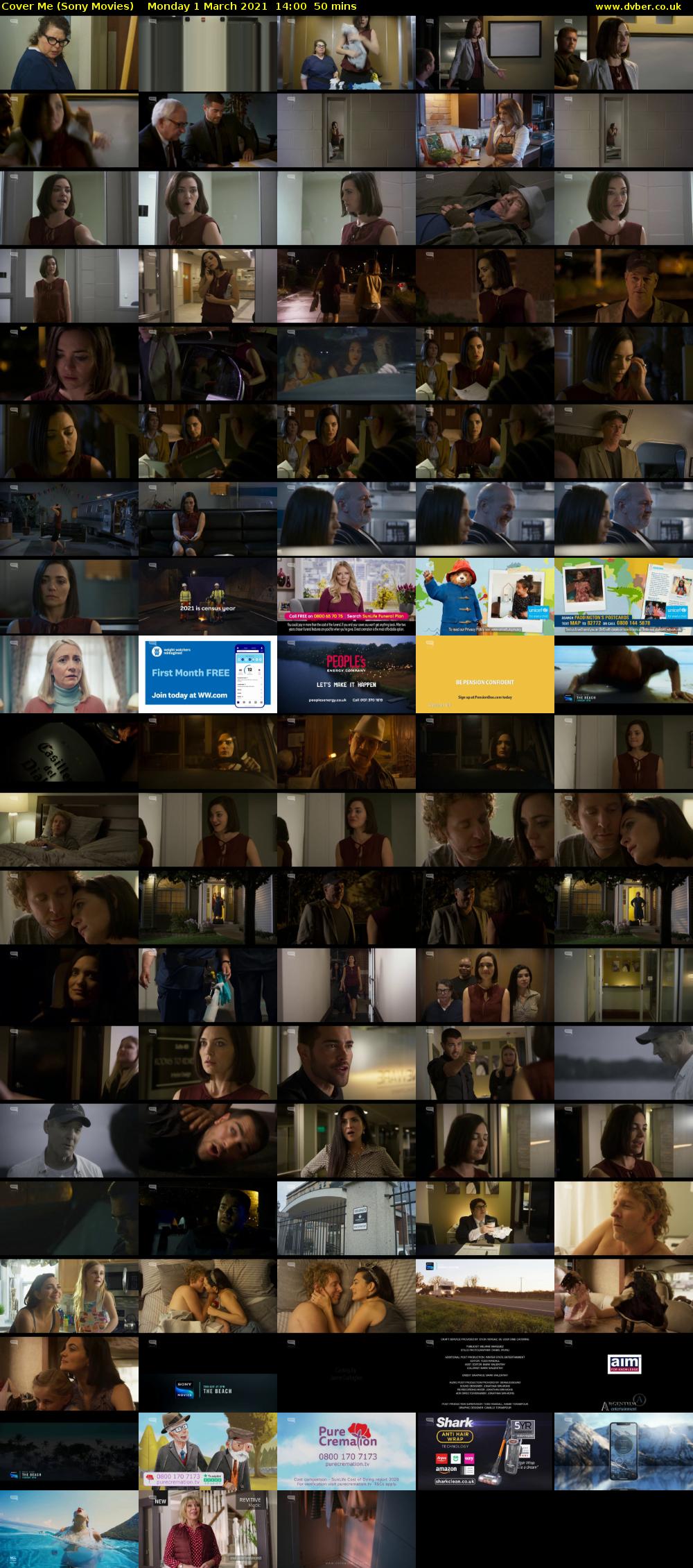Cover Me (Sony Movies) Monday 1 March 2021 14:00 - 14:50