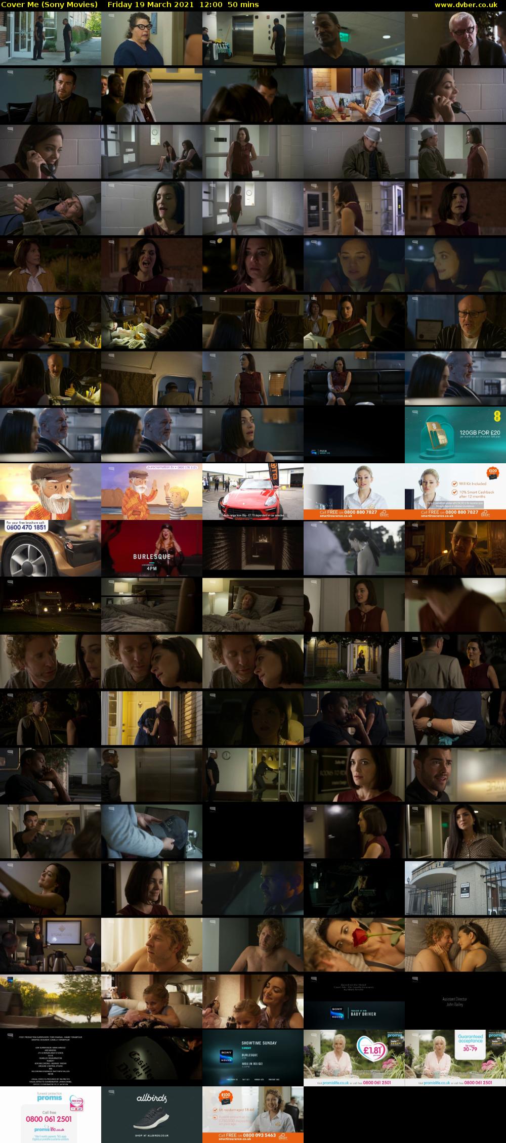 Cover Me (Sony Movies) Friday 19 March 2021 12:00 - 12:50