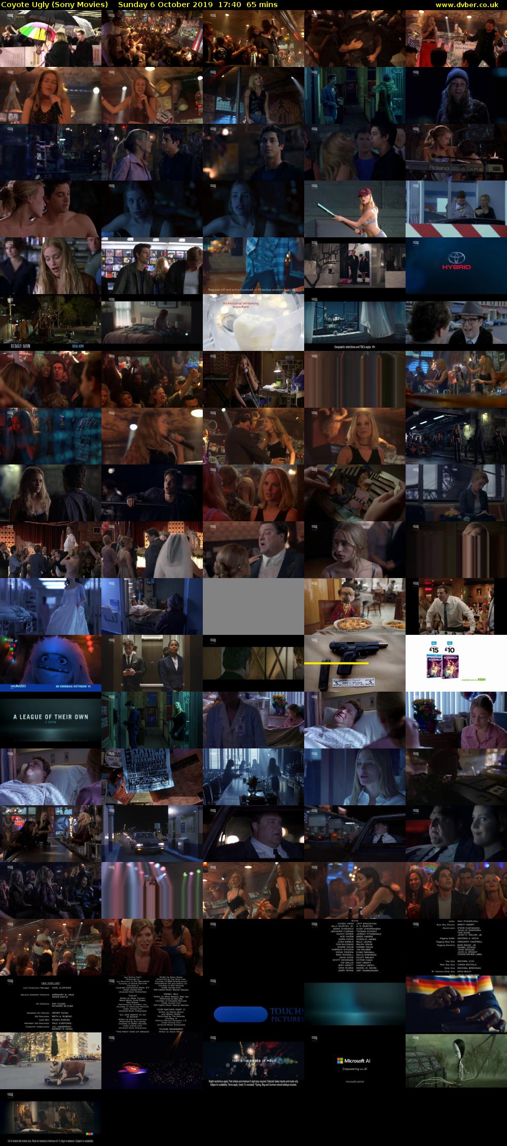 Coyote Ugly (Sony Movies) Sunday 6 October 2019 17:40 - 18:45
